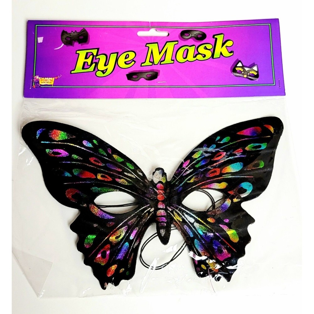 Halloween Y2K Forum Novelties Butterfly Eye Mask Costume USA Vintage New Sealed!